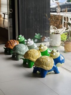 巨大石龟绿龟蓝龟卡拉龟手办45厘米高GK客厅/室外庭院摆件